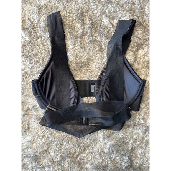 Honey Birdette BLAKE🖤 Black Monogram FULL 3 Piece Set Bra 32D, XS, XS Thong - Picture 3 of 10